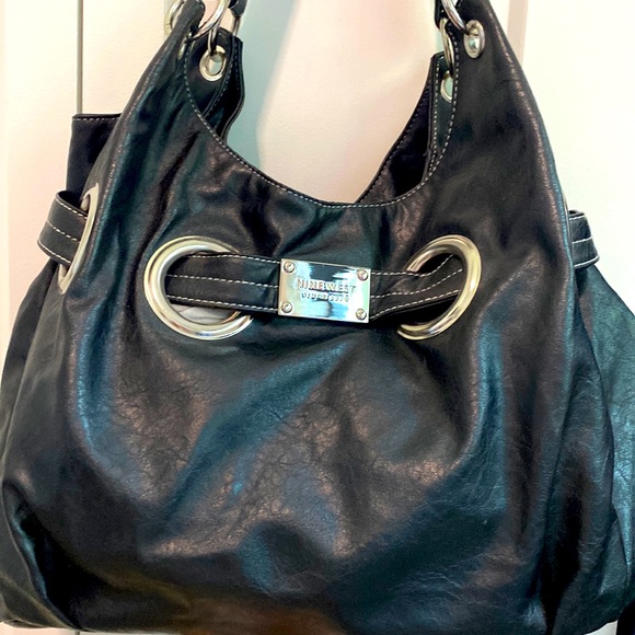 Nine West Handbags - Nine West Hobo / Satchel Black Shoulder Handbag